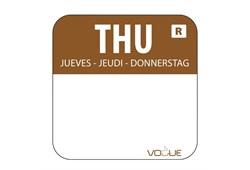 Vogue Etiketten Donnerstag braun - 1000 Stck